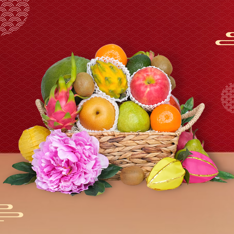 Traditional Mid-Autumn Fruit Basket