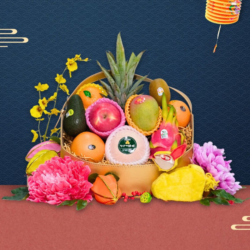 Sweet Golden Deluxe Mid-Autumn Fruit Hamper