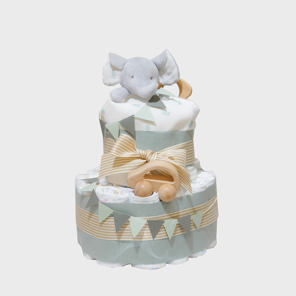 可愛小象嬰兒尿片蛋糕