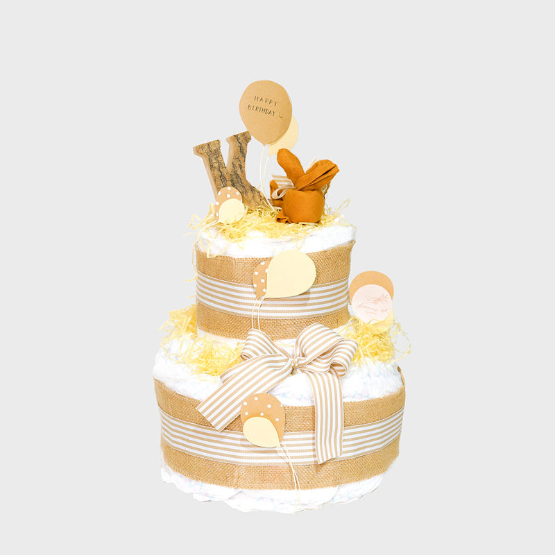 奶茶小兔嬰兒尿片蛋糕