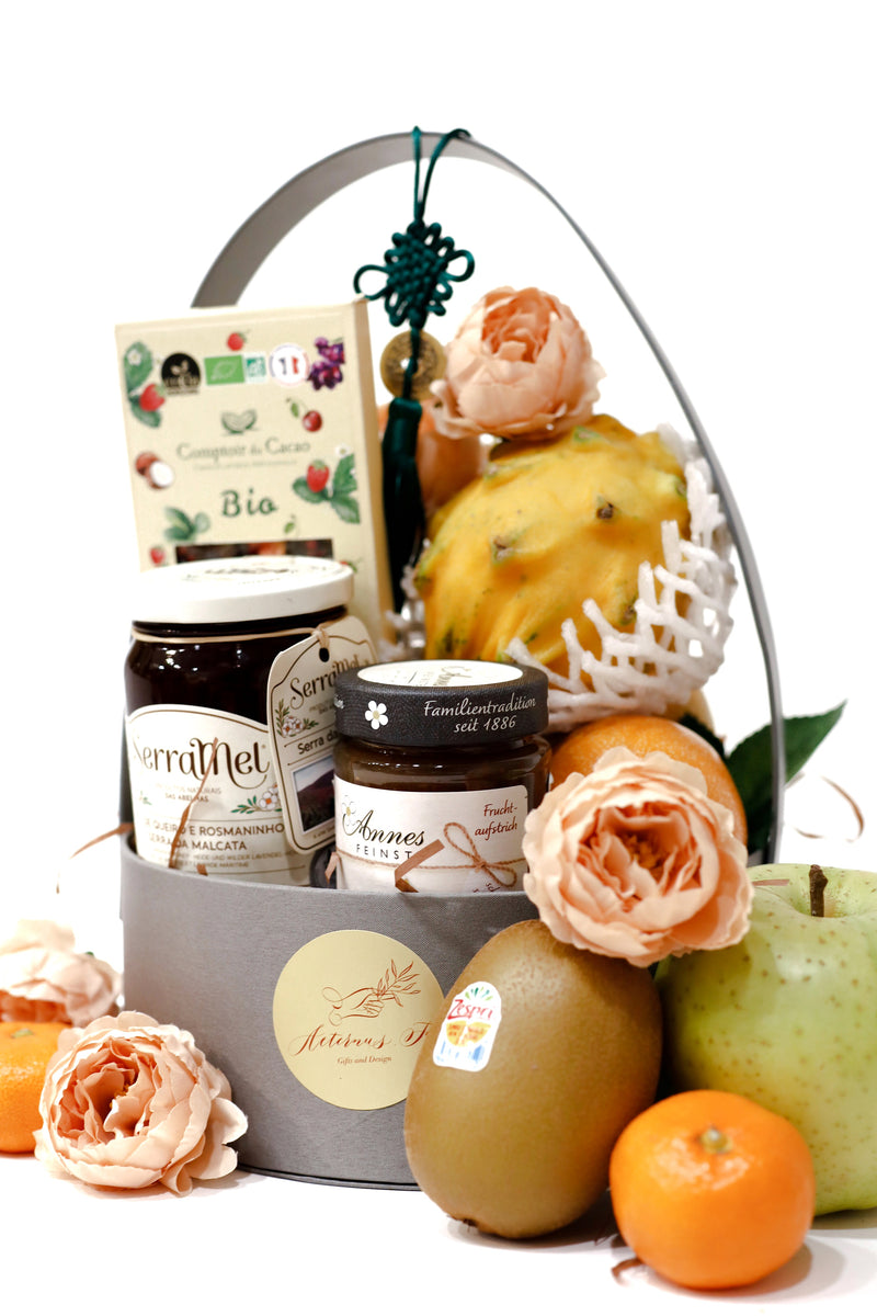 Fruit & Gourmet Mid-Autumn Hamper with French Organic Chocolate